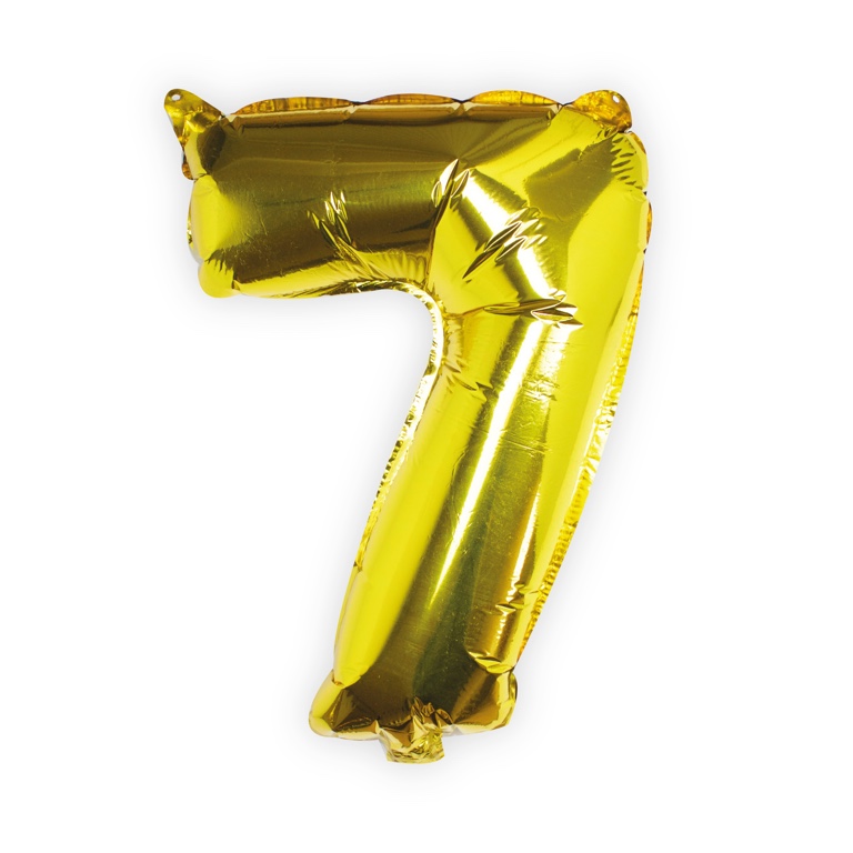 Foliový Balón - 7 - Zlatá (40cm)